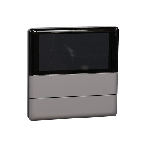 Schneider Unica KNX 5 Key Push Button with Thermostat Silver (NP16212_01SL)