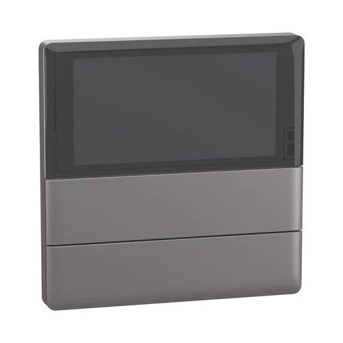 Schneider SpaceLogic KNX Unica-X 5-Button Automation Switch with Thermostat - Silver (NP16212_01MS)