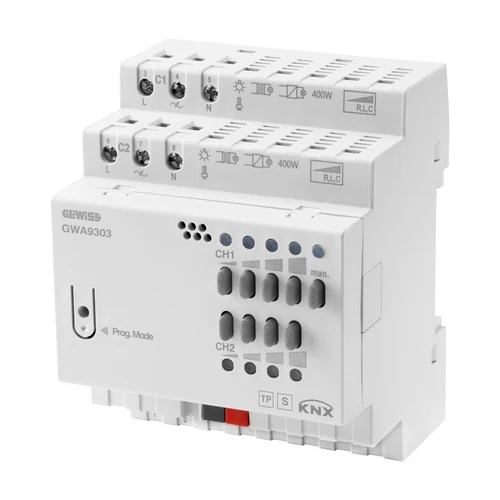 GEWISS GWA9303 KNX 2-Channel Universal Dimming Actuator