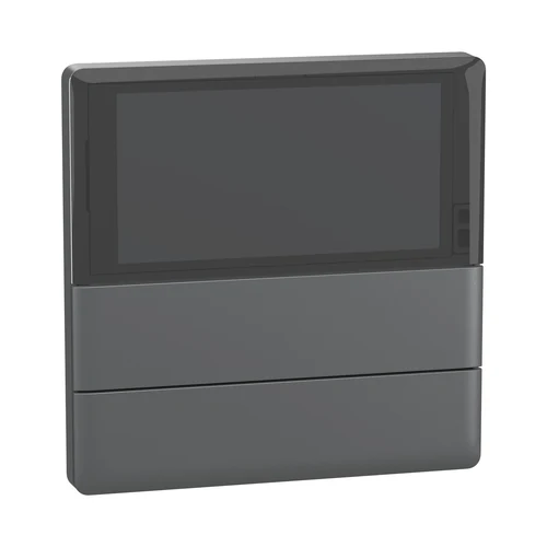 Schneider SpaceLogic KNX Unica-X Automation Switch 5-Button with Thermostat - Black