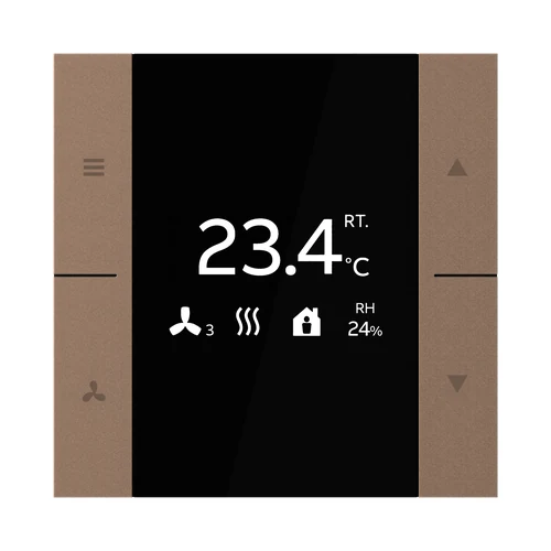 ABB i-bus® KNX Yurika Room Temperature Controller - Mocha Brown (YUBR/U0.0.1-MB)