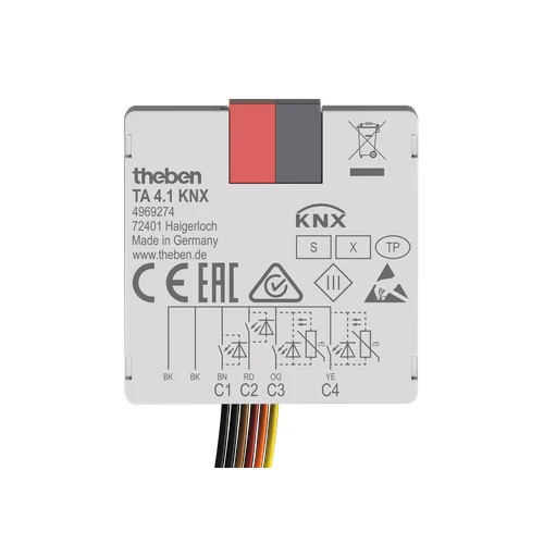 theben TA 4.1 KNX 4-Way Binary Input Push-Button Interface (4969274)