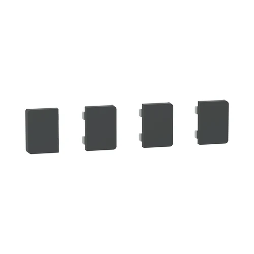 Schneider SpaceLogic KNX System-D 4-Module Push-Button Cover - Anthracite (MTN6194-6034)