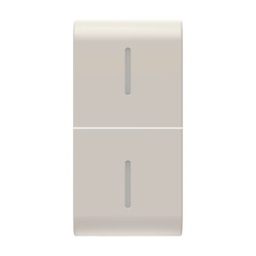 GEWISS GW13557S ChoruSmart 1-Module Button Cover for Axial Switches - Satin Beige
