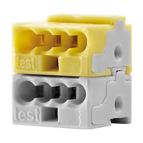 GEWISS GW90808 Bus Connector Terminal Block for SELV Systems (Yellow/White)