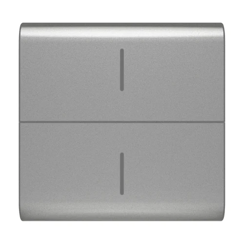 GEWISS GW14820 ChoruSmart 2-Module Replaceable Button Cover - Titanium