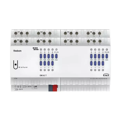 theben DM 8-2 T KNX 8-way Universal Dimmer Actuator