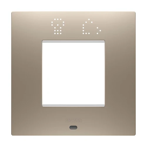 GEWISS ChoruSmart Ego Smart 2-Module Cover Plate - Pale Bronze (GW16022SBR)