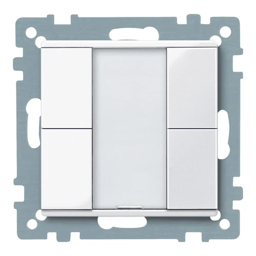Schneider KNX Push-Button 2-Gang Plus Active White Glossy System M (MTN617225)