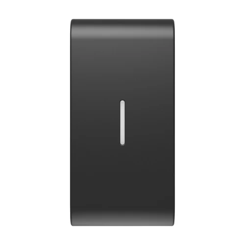 GEWISS GW12555S ChoruSmart 1-Module Replaceable Switch Button Cover for Axial Switches - Satin Black