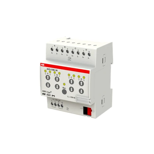 ABB JA/S4.SMI.1M SMI Shutter Actuator, 4-fold, Manual Operation, MDRC