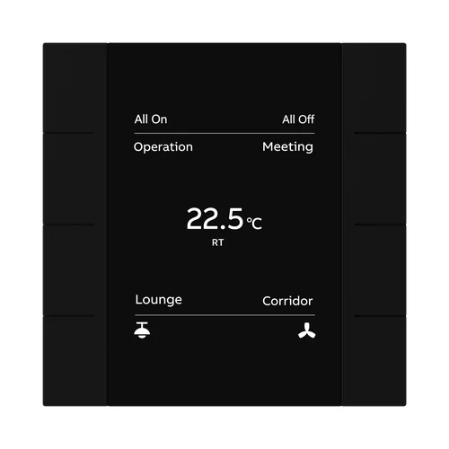 ABB YUB/U4.0.1-201 Yurika KNX Control Element 4/8-fold Matt Black FM
