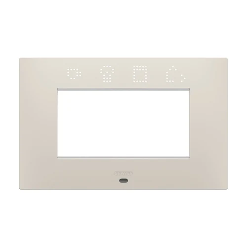 GEWISS GW16004SNB ChoruSmart Ego Smart 4-Module Decorative Frame - Beige
