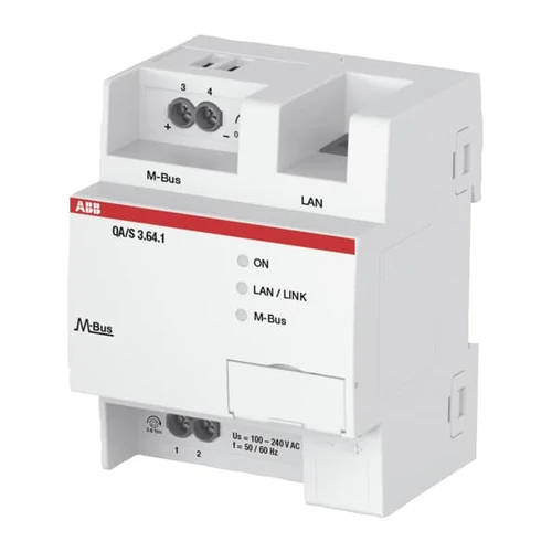 ABB QA/S3.64.1 Energy Analyzer, M-Bus, 64 Devices, MDRC