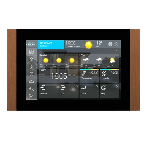 Inspinia INSPINIA SQ 8” Touch Panel w/ Copper Bar (INS8SQ.C)