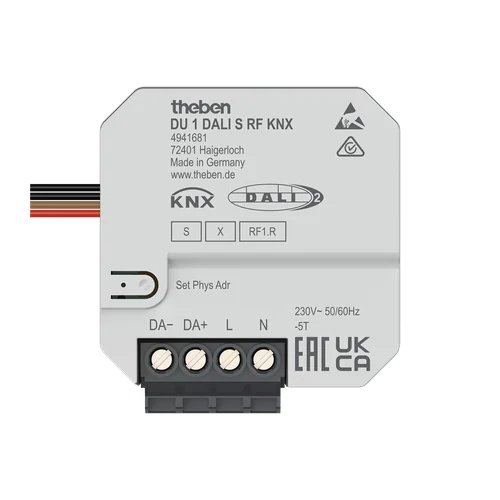 theben DU 1 DALI S RF KNX Flush-Mounted 1-Way Actuator (4941681)