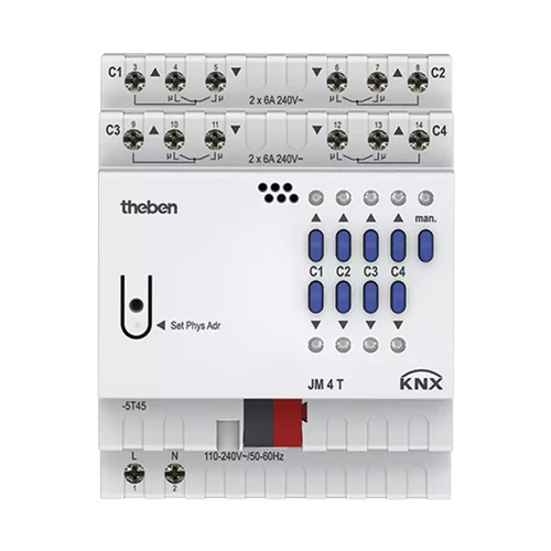 theben JM 4 T KNX 4-Way Blind Actuator (4940250)