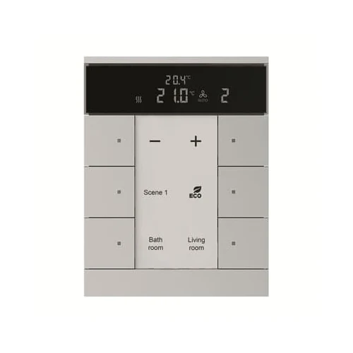 ABB SBS/U6.0.1-83 6-gang HVAC Slave Device - Aluminium Silver