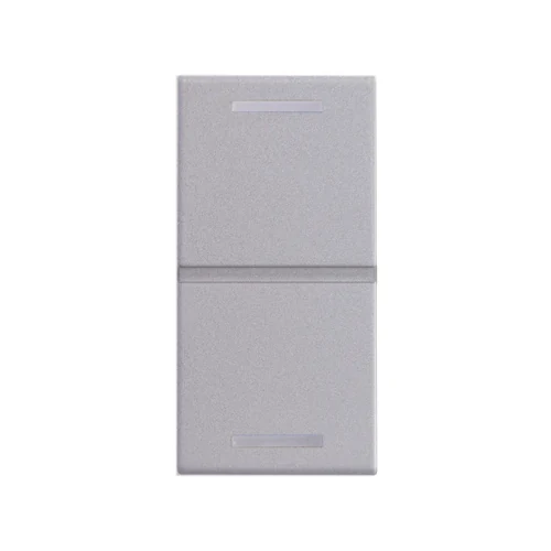 Panasonic KNX 1M Dual LED Automation Switch Cover - Metallic White (WRKT84014MW)