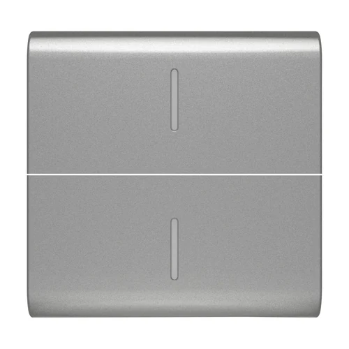 GEWISS GW14558S ChoruSmart 2-Module Titanium Switch Button Cover