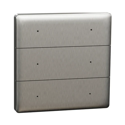 Schneider Unica X KNX 6-Key Push Button - Stainless Steel (NUX6163_02_SS)