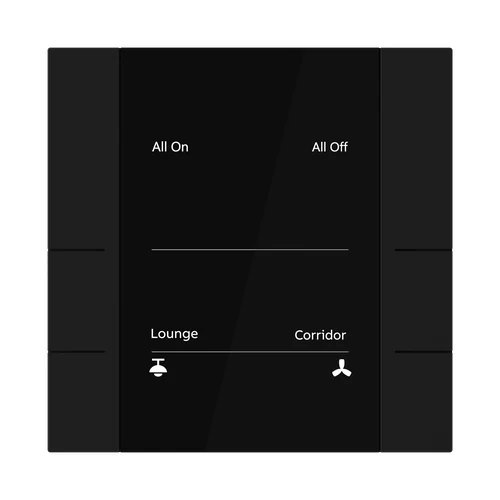 ABB YUB/U3.0.1-201 Control Element 3/6-Fold Matt Black FM