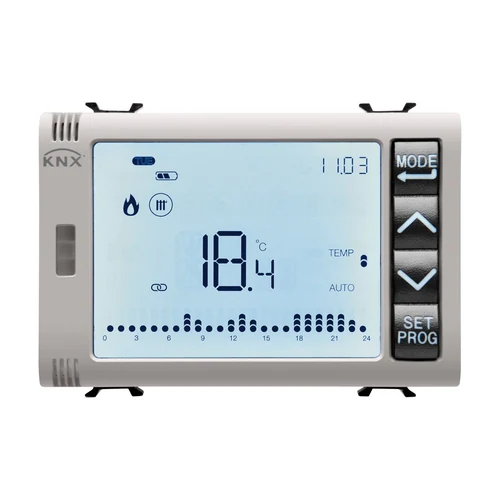 GEWISS ChoruSmart KNX Chrono-Thermostat with Humidity Control - Beige (GW13794H)