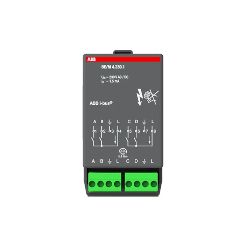 ABB BE/M4.230.1 Binary Input Module, 4-fold, 230 V