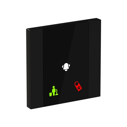 ABB i-bus® KNX Yurika Control Element 1/2-fold Room Outside Panel FM Matt Black (YUA/U1.0.1-201)