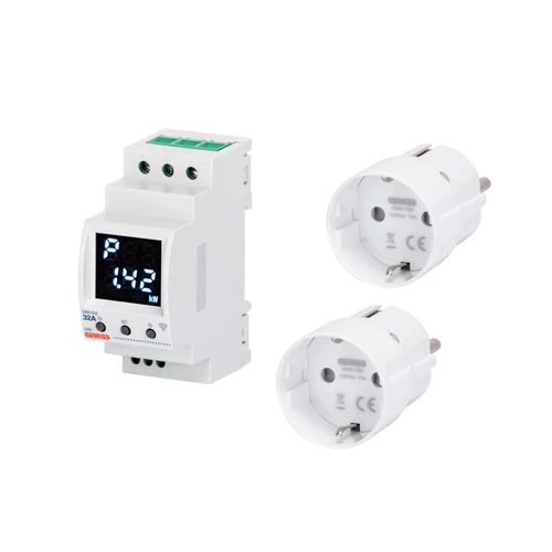 GEWISS GWA1912 Pre-installed P-Comfort RF Zigbee Kit with 2 Smart Sockets
