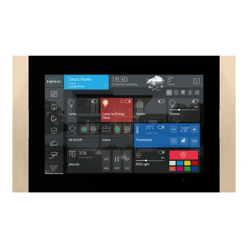 Inspinia SQ 8 Touch Panel with Gold Bar (INS8SQ.G)