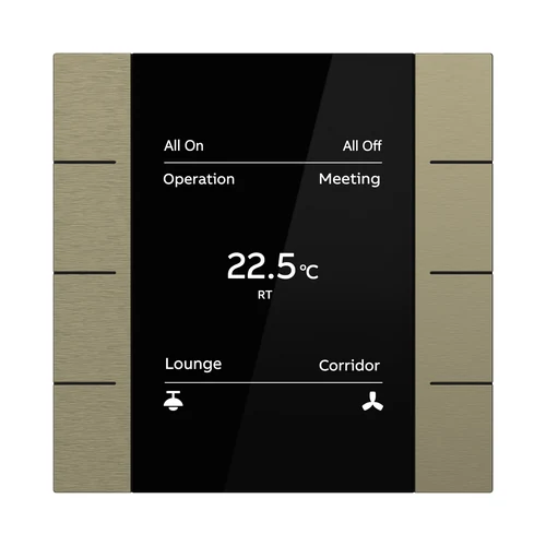ABB YUB/U4.0.1-AG Yurika KNX Control Element 4/8-fold Antique Gold