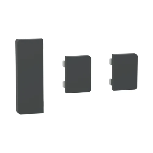Schneider SpaceLogic KNX System-D 3-Module Automation Switch Button Cover - Anthracite (MTN6193-6034)