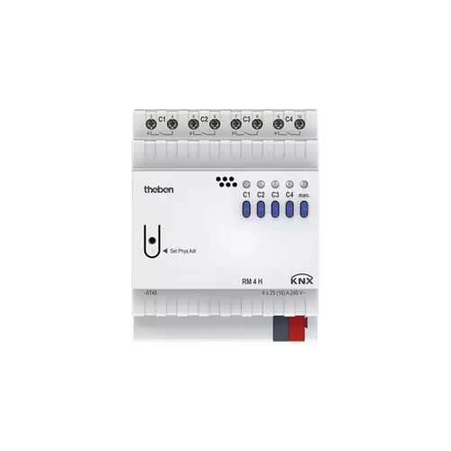 theben RM 4 H KNX 4-Way High-Performance Switching Actuator (4940212)