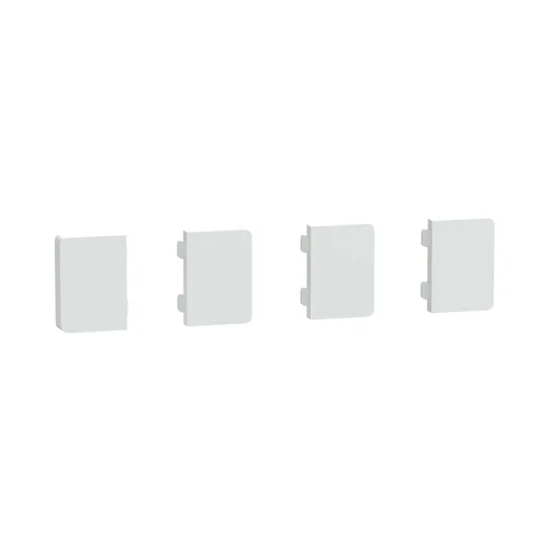 Schneider SpaceLogic KNX System-D 4-Module Push Button Cover - Lotus White (MTN6194-6035)