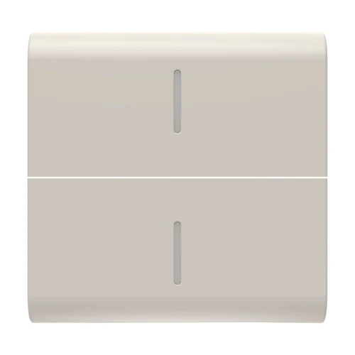 GEWISS GW13558S ChoruSmart 2-Module Interchangeable Button Cover - Satin Beige