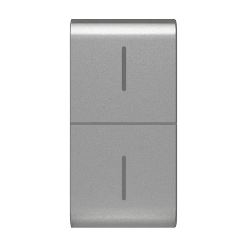 GEWISS GW14819 ChoruSmart 1-Module Replaceable Button Key - Titanium