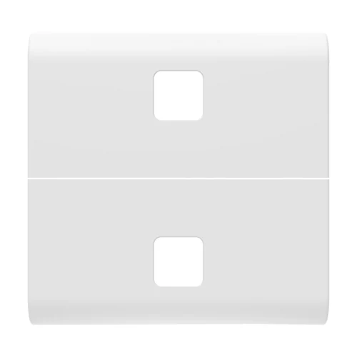 GEWISS GW15554S ChoruSmart 2-Module Replaceable Switch Button for Axial Switches (Satin White)