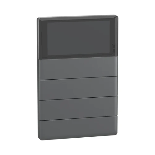 Schneider SpaceLogic KNX Unica-X Automation Switch with Thermostat, 8-Button, Black (NP16214_01BK_E1)