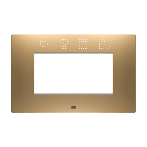GEWISS EGO SMART 4-Module Decorative Frame - Gold (GW16004SSG)