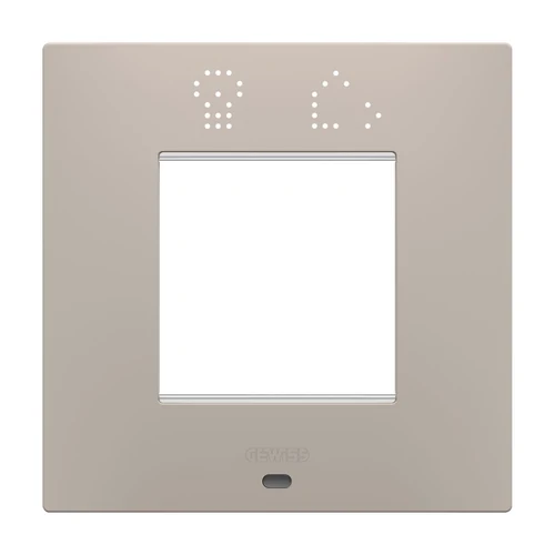 GEWISS GW16022SDS ChoruSmart Ego Smart Decorative Frame - 2 Modules - Dark Sand