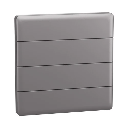 Schneider Unica KNX Push Button Panel - 8 Key, Silver (NP16164_01SL_E1)