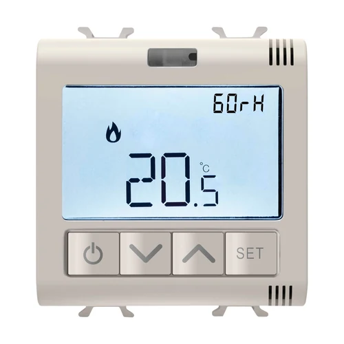 GEWISS ChoruSmart Connected Thermostat with Humidity Sensor - Zigbee (GW13709)