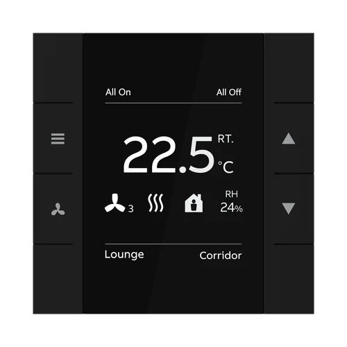ABB YUBR/U4.0.1-201 Yurika Room Temperature Controller 2/4-fold - Matt Black
