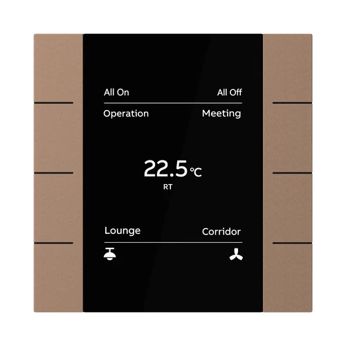 ABB YUB/U4.0.1-MB Yurika KNX Control Element 4/8-fold Mocha Brown