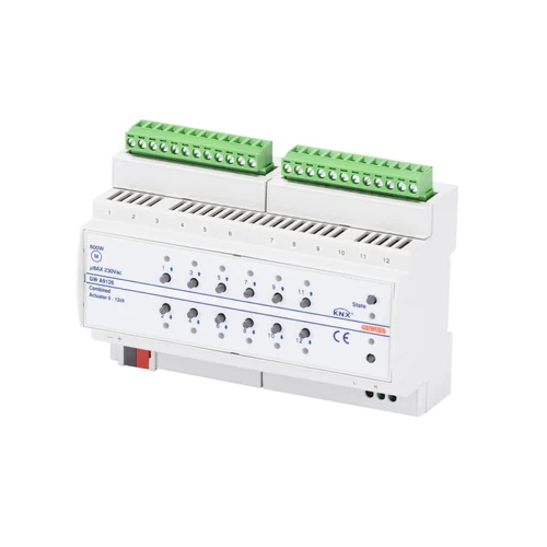 GEWISS GWA9126 KNX Switch & Shutter Actuator (6/12 Channels, 8AX, 8 Modules)