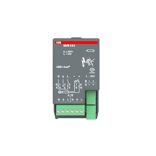 ABB SD/M2.6.2 Switch/Dim Actuator Module, 2-fold, 6 AX