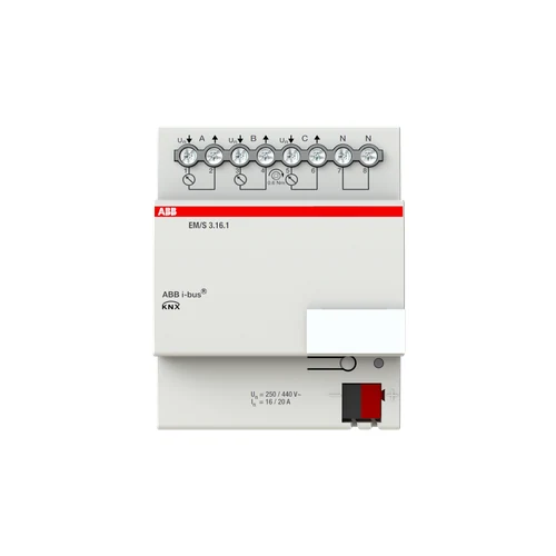 ABB EM/S3.16.1 Energy Module, 3-fold, 16/20 A, MDRC