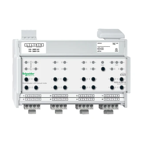 Schneider SpaceLogic KNX 8-Channel Blind Actuator 10A REG-K (MTN649808)