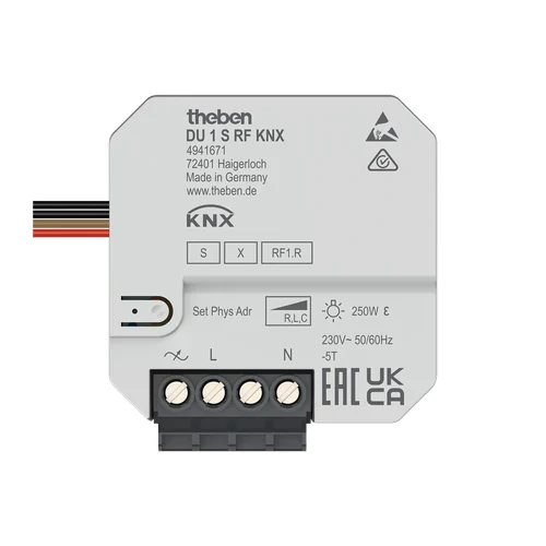 Theben DU 1 S RF KNX Flush-Mounted Dimming Actuator (4941671)